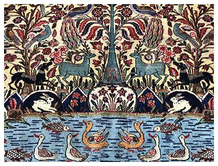 Orientteppich mit einzigartigem Muster - edle Handarbeit aus Persien